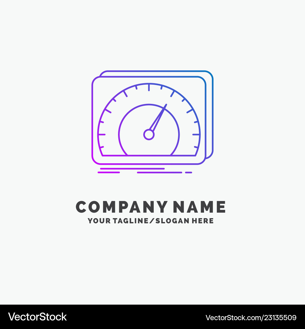 Dashboard device speed test internet purple Dashboard device speed test internet purple Vector Image