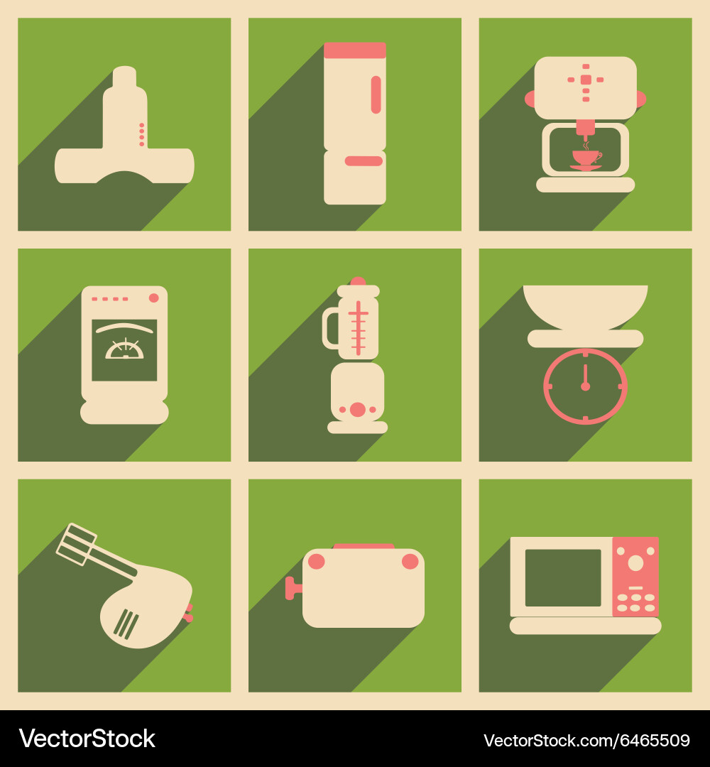 Flat with shadow concept and mobile application Vector Image