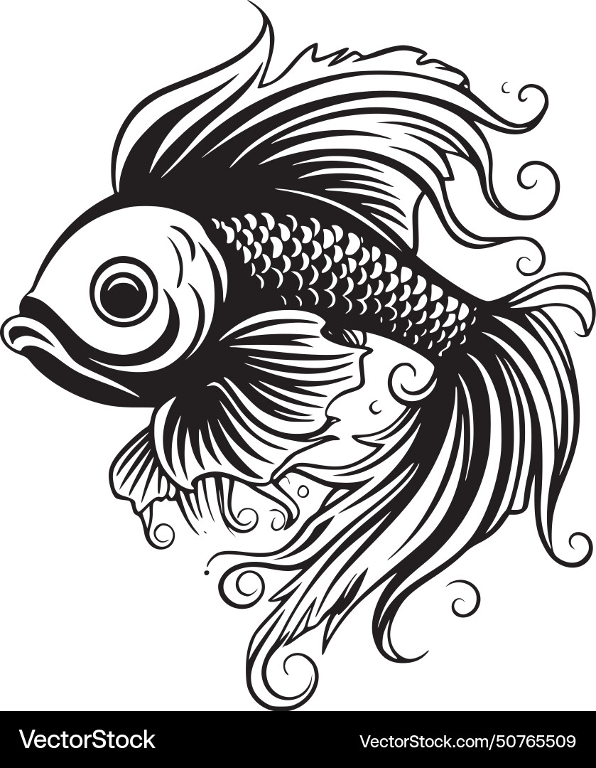 Goldfish - hochwertiges Logo ideal für T-Shirt Goldfish - hochwertiges Logo ideal für T-Shirt vektorbild
