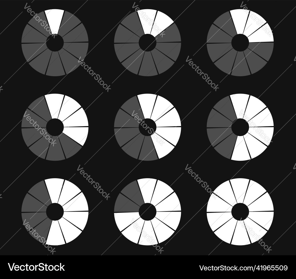 Preloader circular loading bar pie chart Preloader circular loading bar pie chart Vector Image