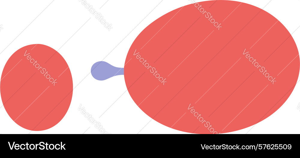 Red abstrakt blobs design generative ai vektorbild