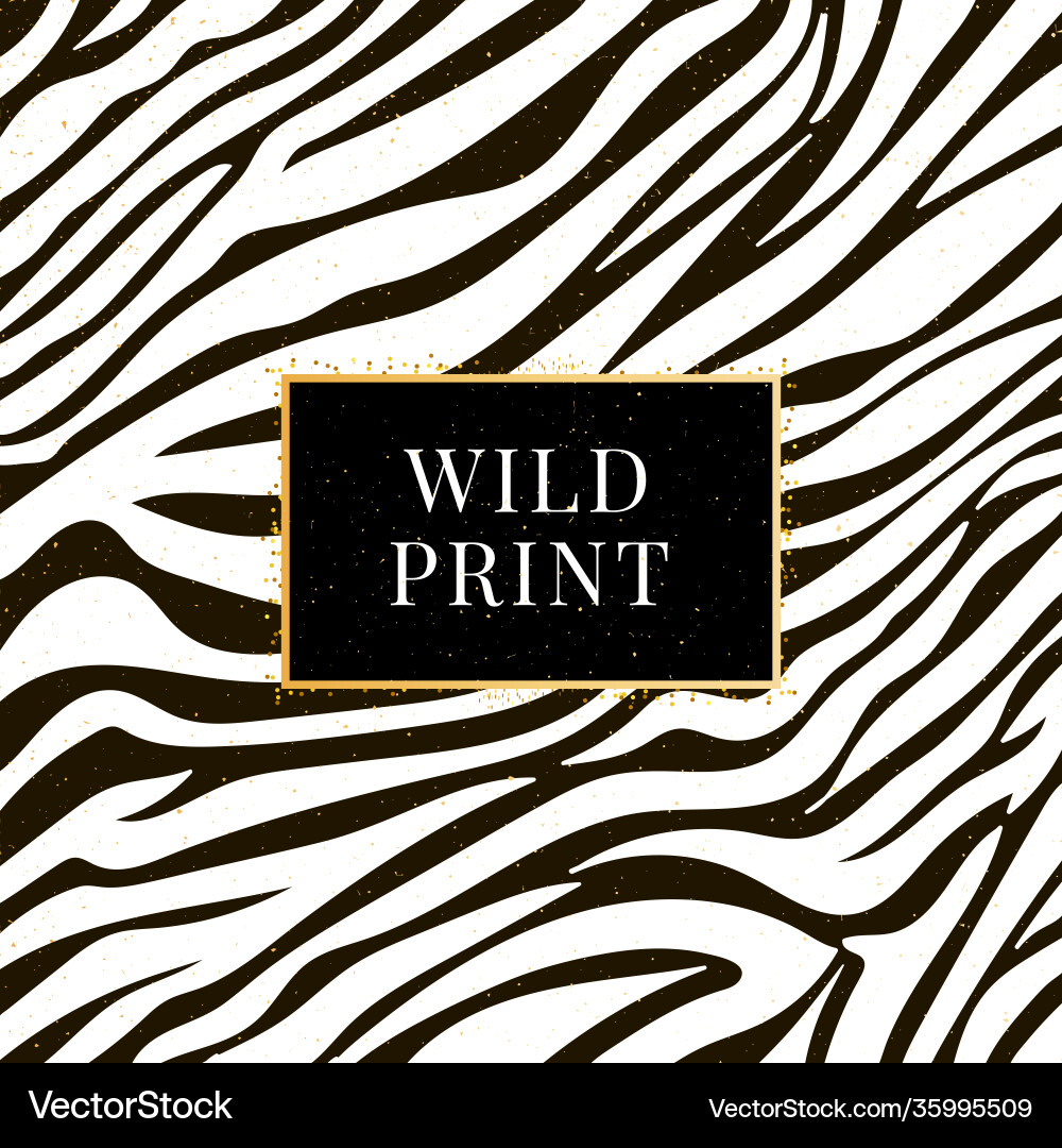 Seamless zebra pattern wild print Seamless zebra pattern wild print Vector Image