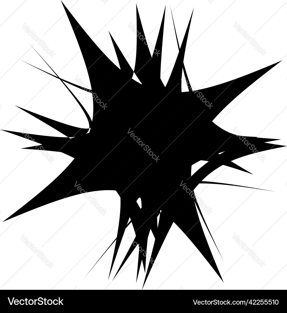 Abstract random geometric shape non figural Vector Image