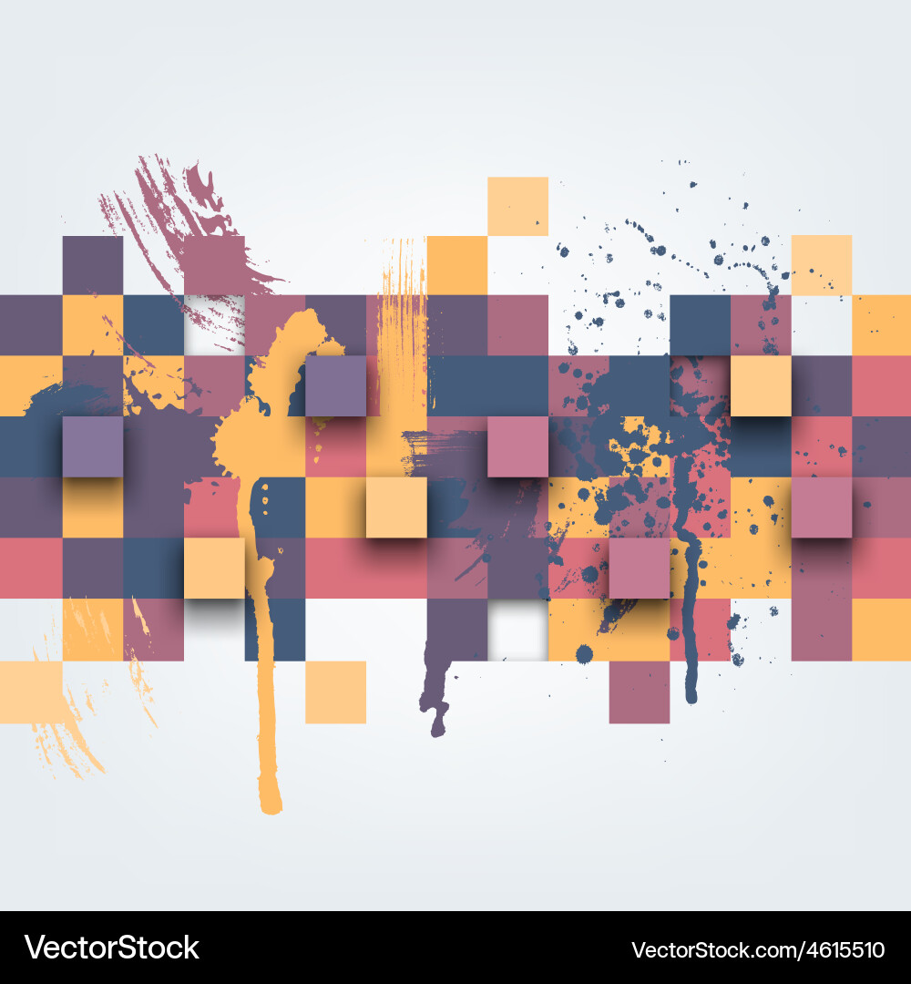 Abstract texture with colorful squares Vector Image