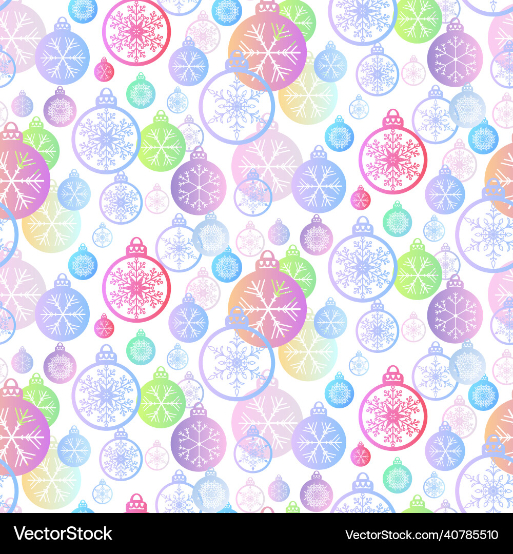 Christmas Baubles Seamless Pattern – Royalty-Free Vector | VectorStock