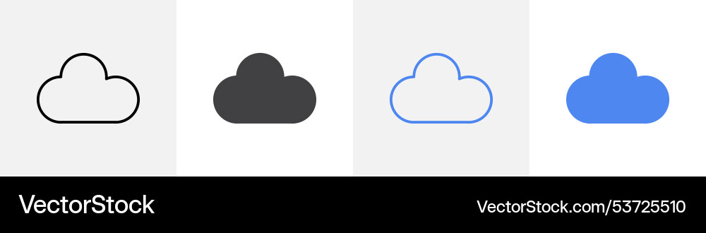 Cloud icon set use for web Vector Image