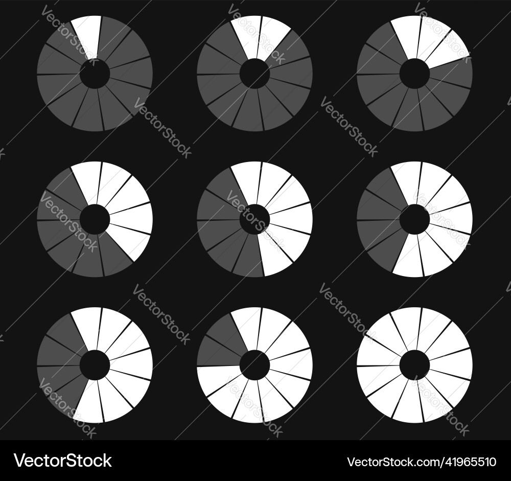 Preloader kreisförmiger Ladebalken Pier-Diagramm Vektorbild