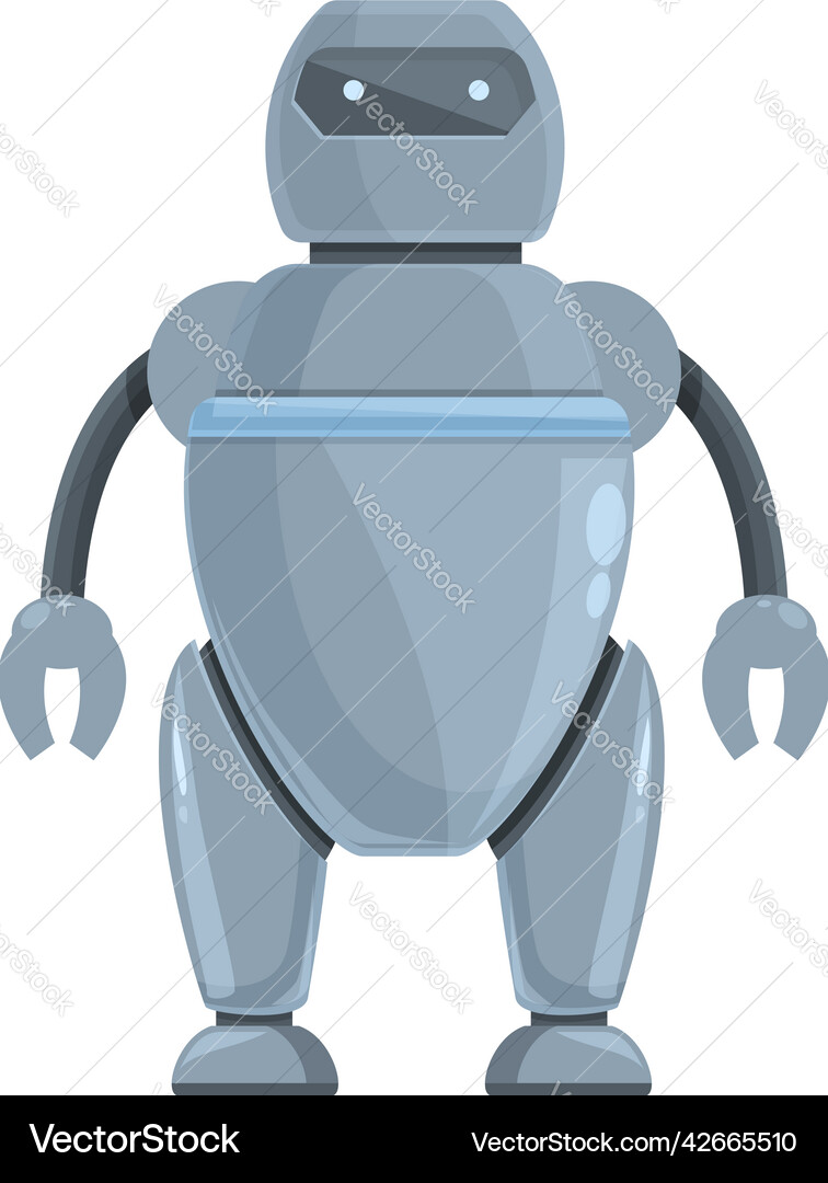 Tech robot icon cartoon cute android Tech robot icon cartoon cute android Vector Image