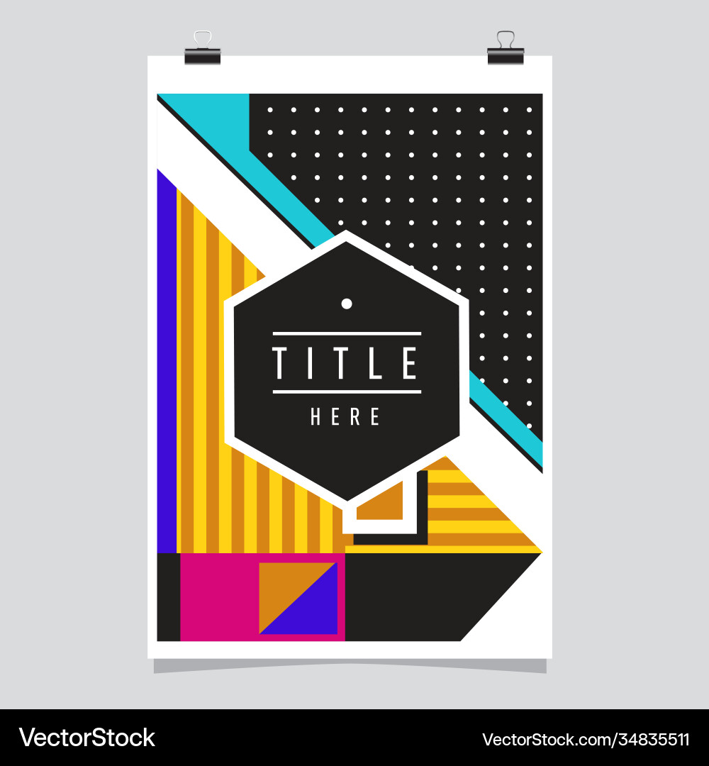 Abstract colorful geometric pattern background Vector Image