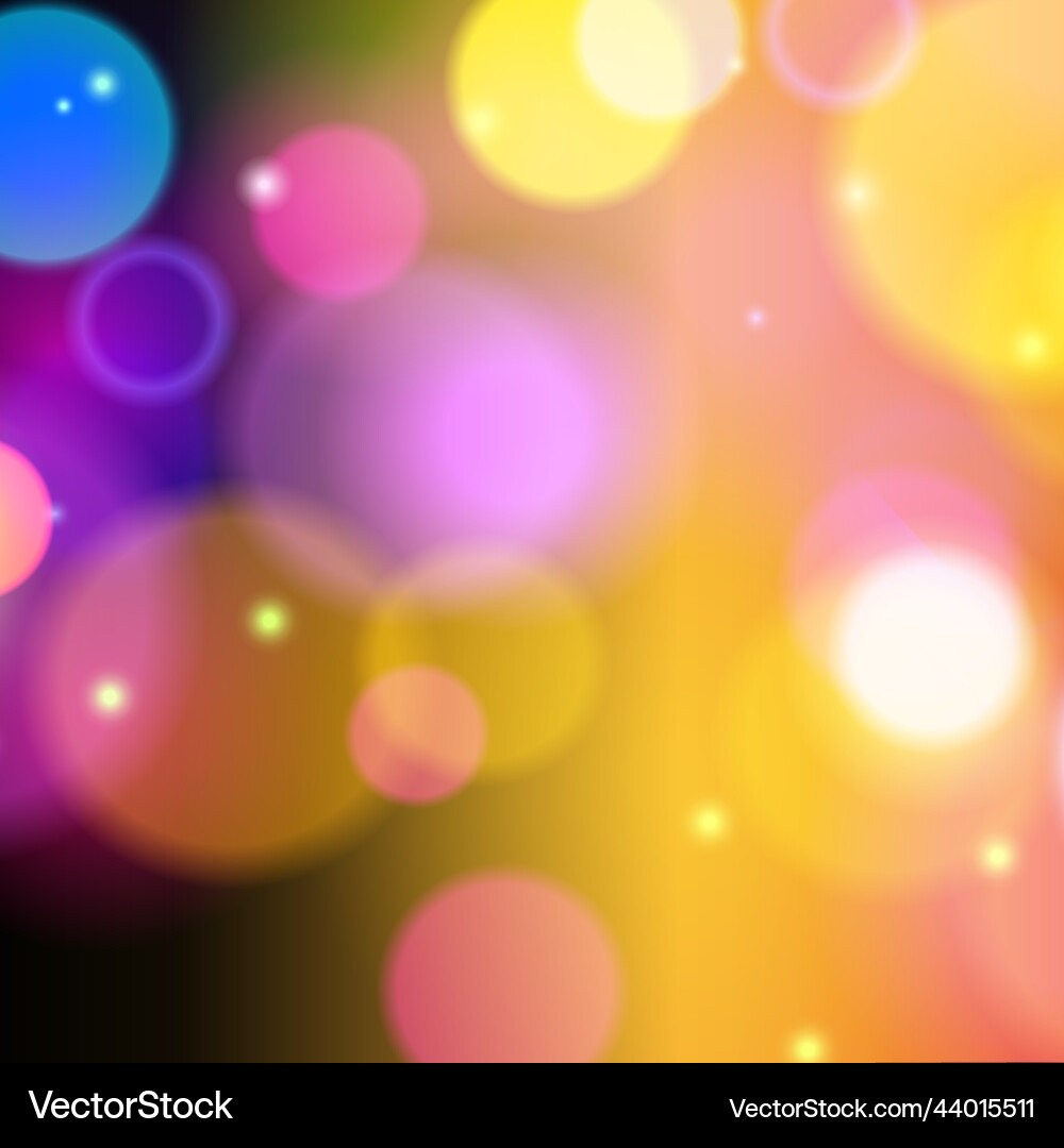 Abstract multicolored bokeh background Abstract multicolored bokeh background Vector Image
