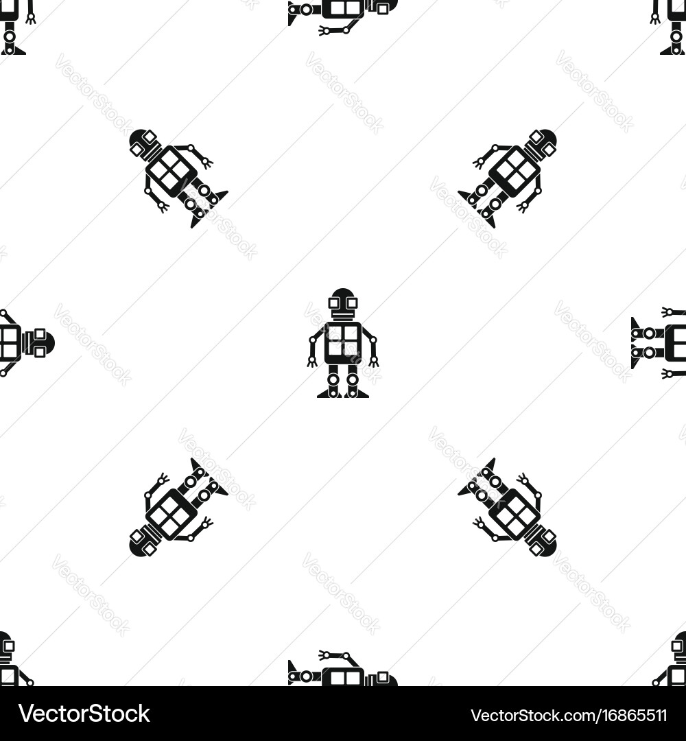 Artificial intelligence concept pattern seamless vector image