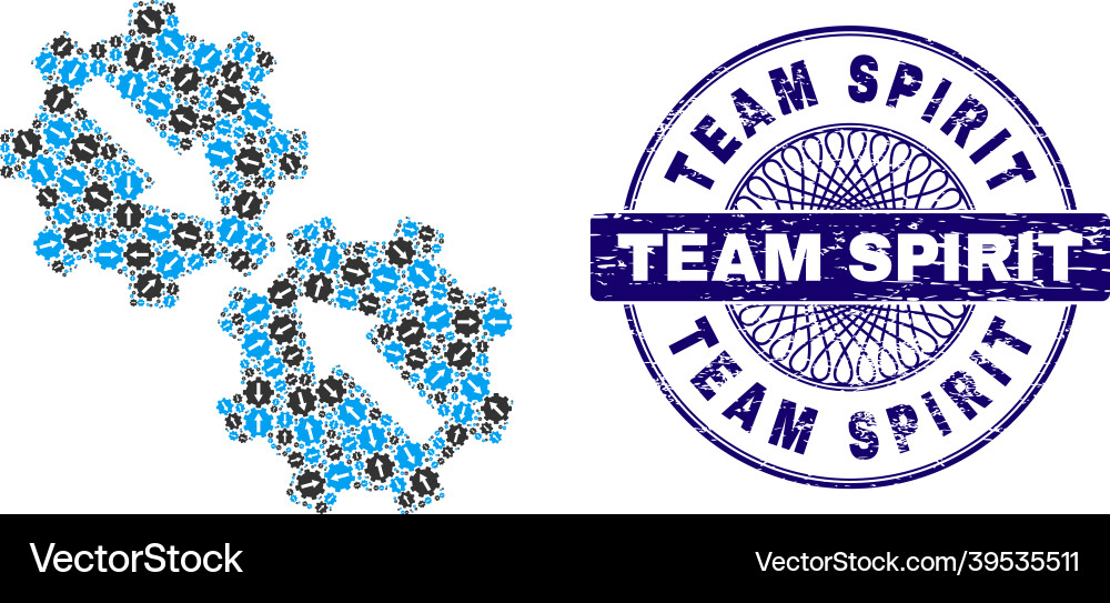 Gear integration recursion composition of vector image