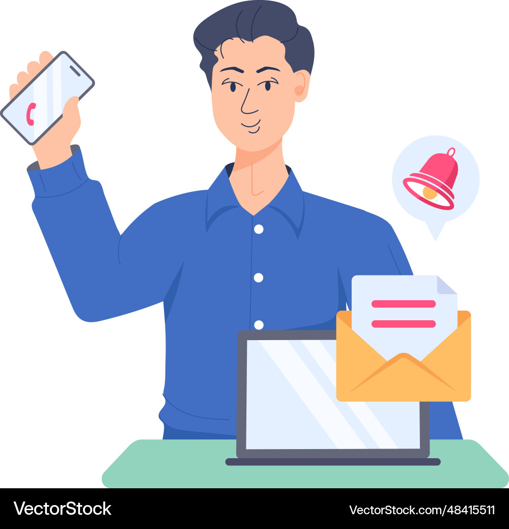 Mail communication Vector Image