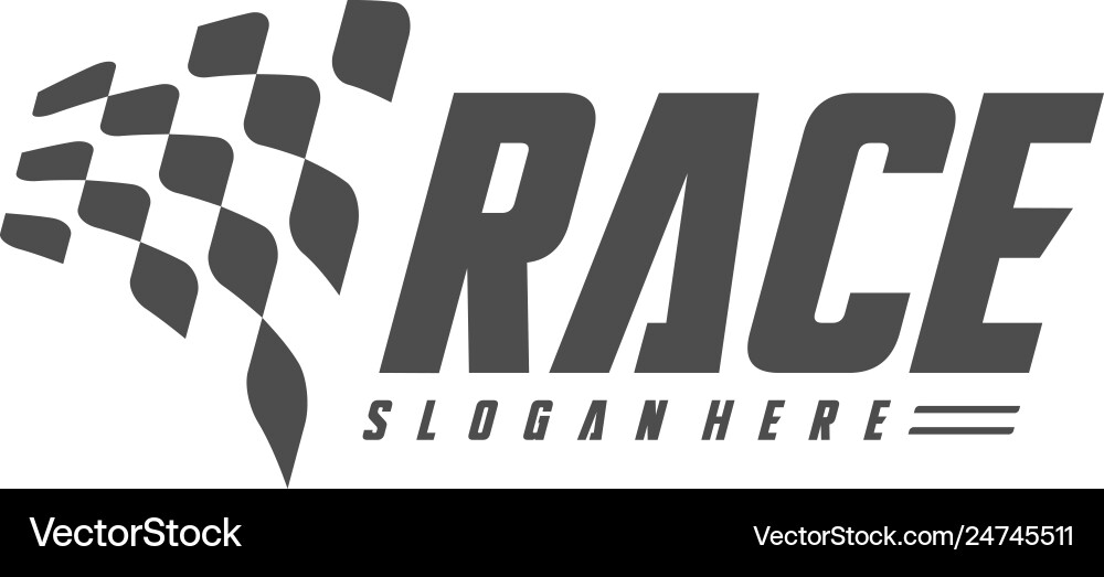 Race flag design concepts icon speed simple Vector Image
