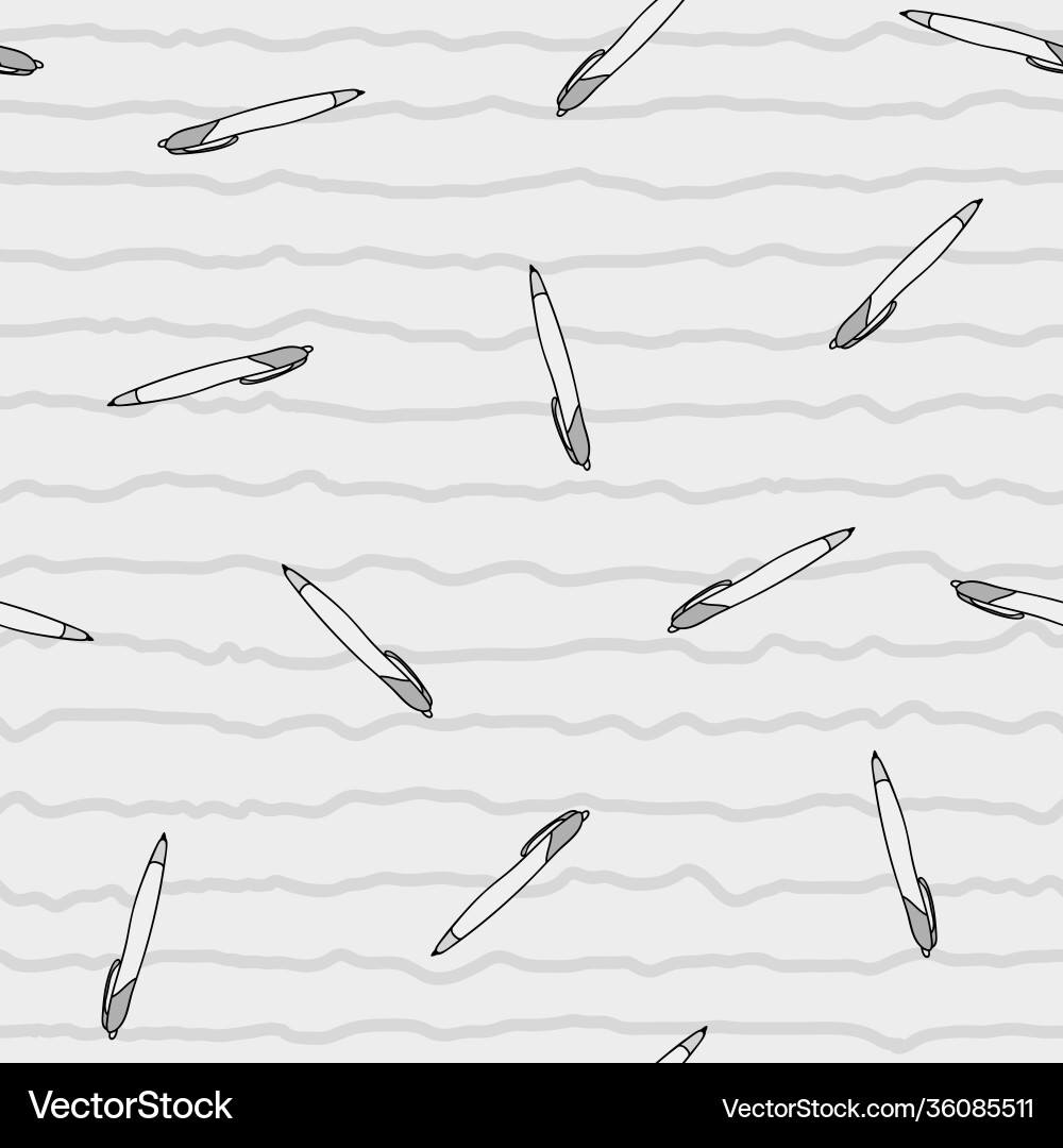 Simple pen and paper line repeat pattern design Vector Image