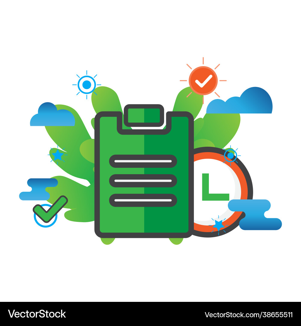 Task flat icon can use for design elementui Vector Image