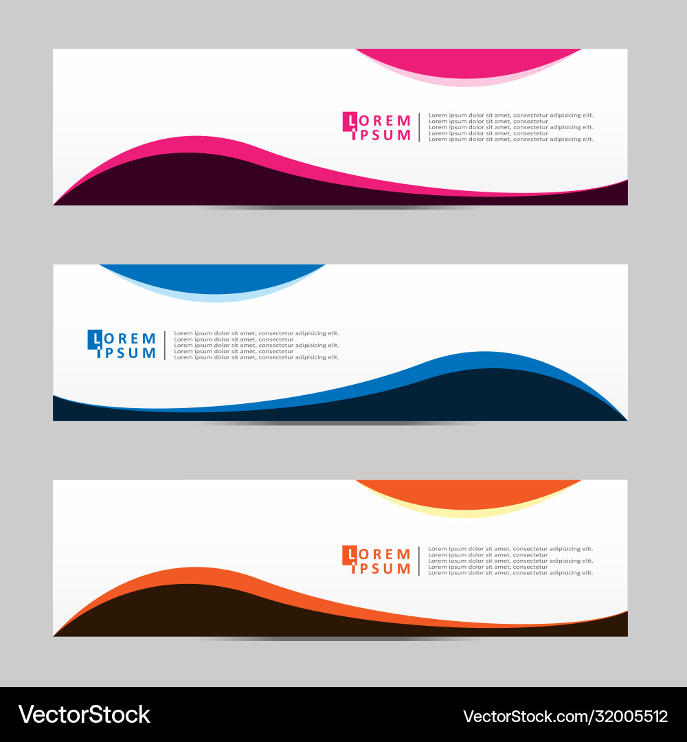 Abstract design banner web template Vector Image