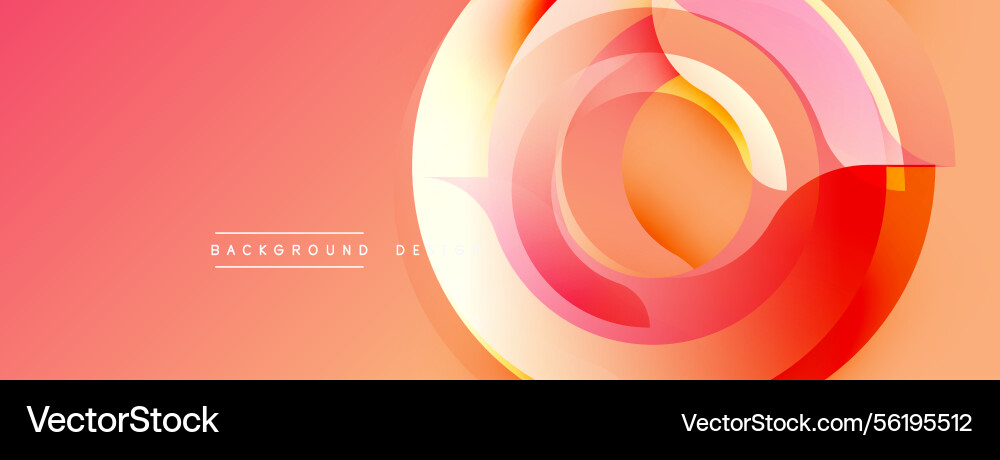 Abstract design features overlapping circular Abstract design features overlapping circular vector image