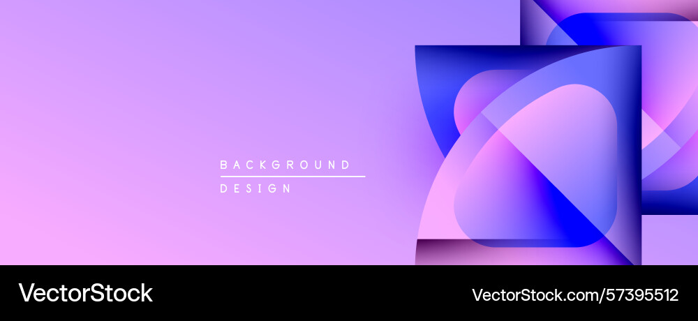 Abstract purple design features overlapping Vector Image