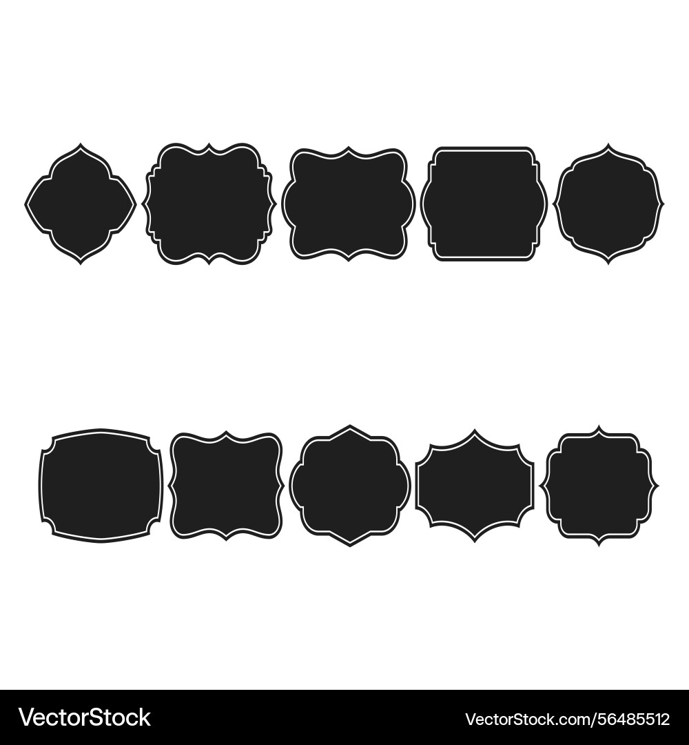 Design elements collection for crest making Design elements collection for crest making Vector Image
