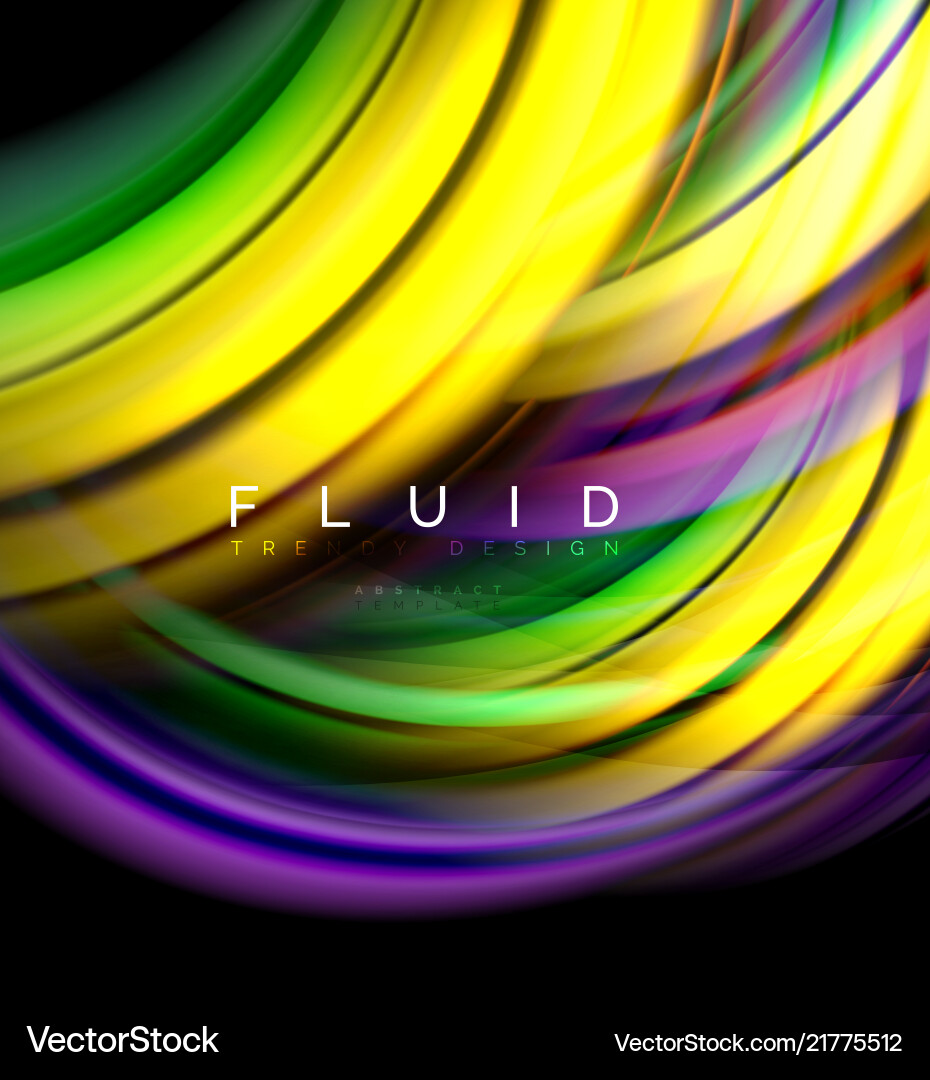 Fluid smooth wave abstract background flowing Fluid smooth wave abstract background flowing Vector Image