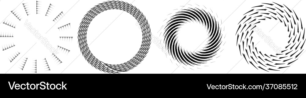 Geometric abstract circle circular element Geometric abstract circle circular element vector image