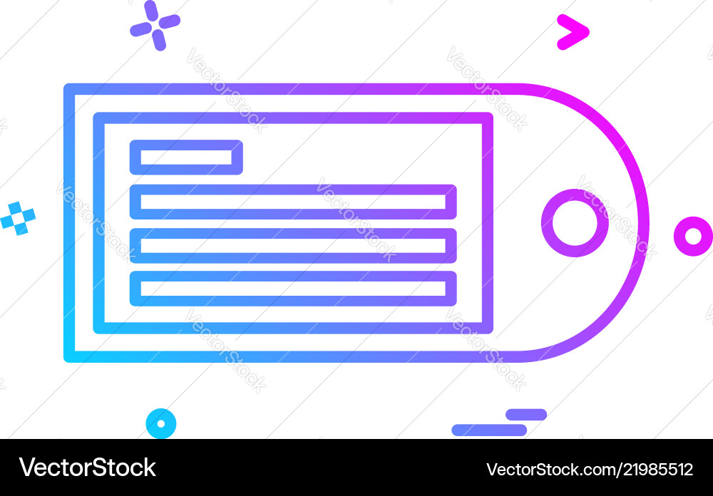 Message icon design Vector Image