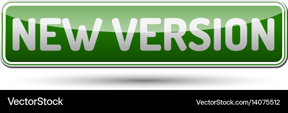 New version button Vector Image
