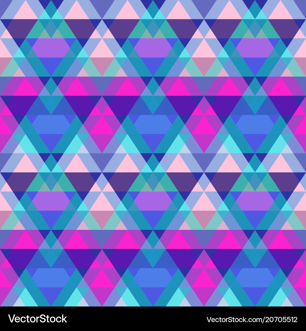 Purple Triangle Pattern vector image
