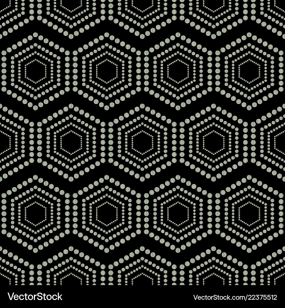 Seamless geometric pattern dots Vector Image