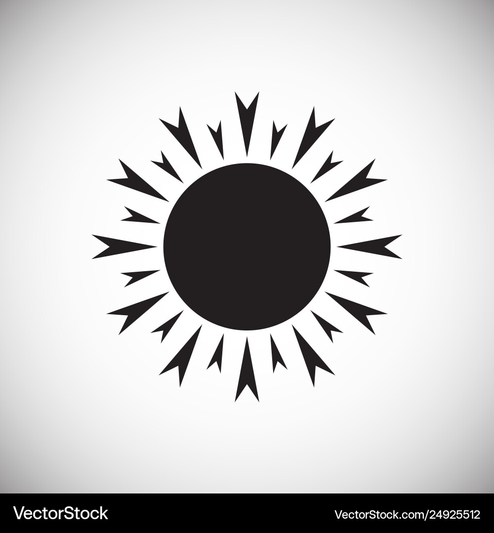 Sun icon on background for graphic and web design Sun icon on background for graphic and web design Vector Image