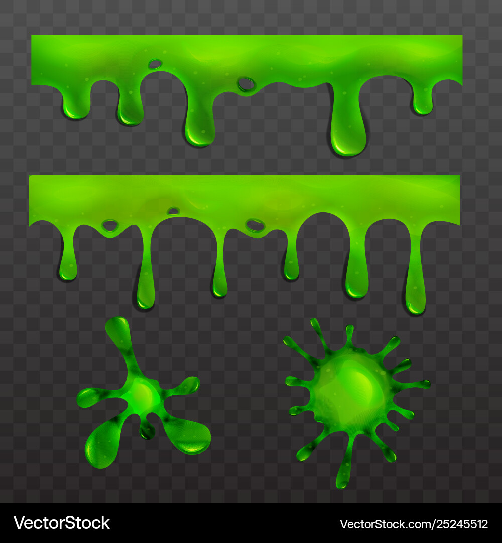 Webgreen dripping slime drops and blob shapes Webgreen dripping slime drops and blob shapes Vector Image