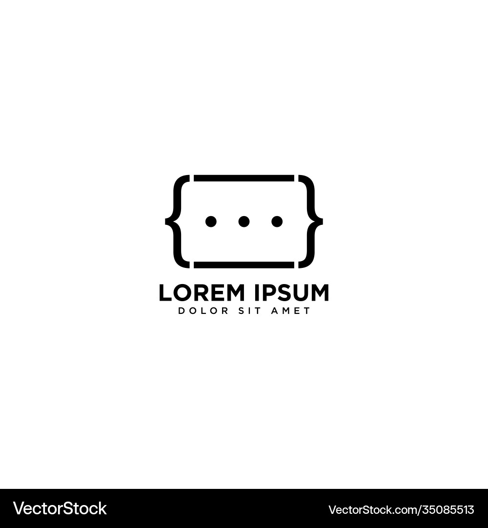 Code chat design communication simple Code chat design communication simple Vector Image