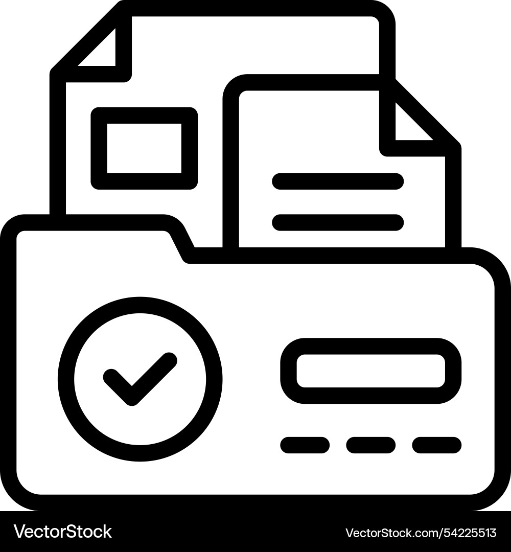 Document folder icon Document folder icon vector image