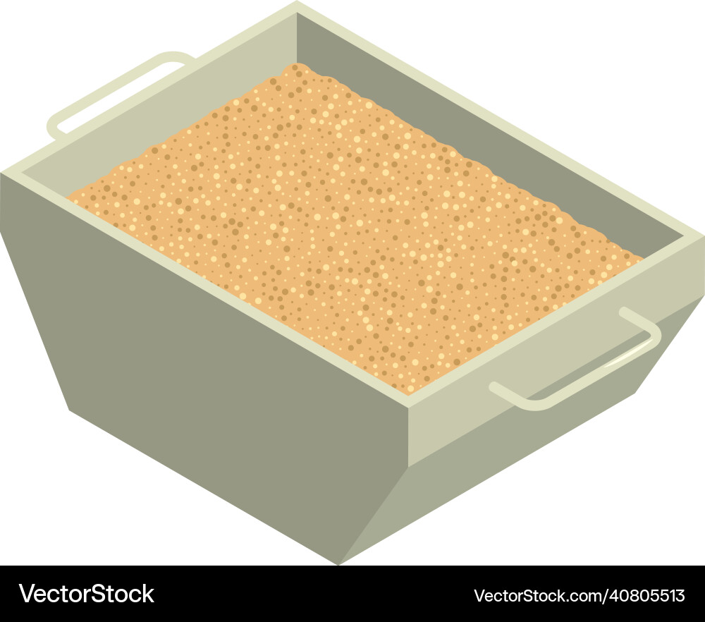 Glass source container composition vector image