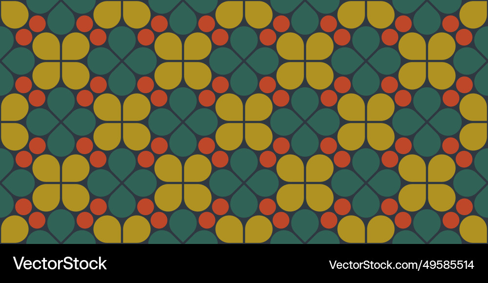 Abstract geometric seamless pattern elegant color Vector Image