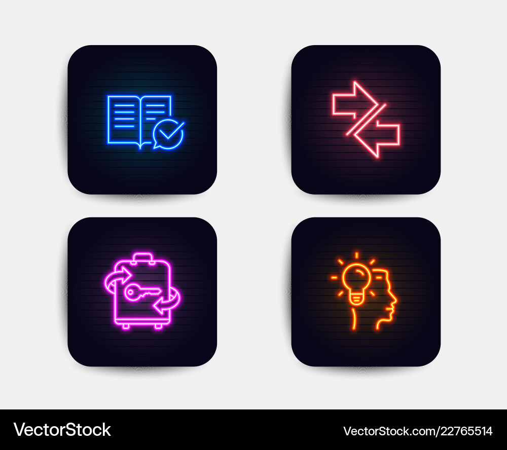 Approved documentation luggage and synchronize Vector Image