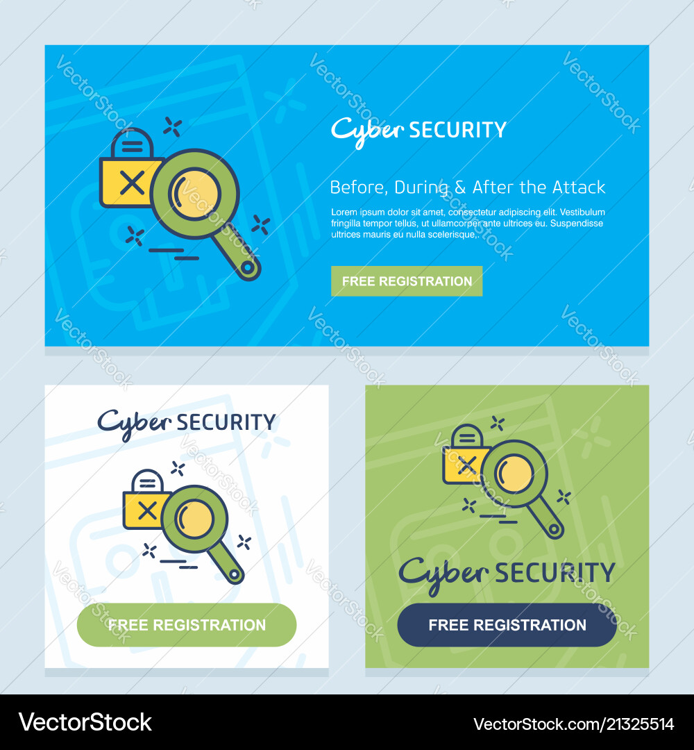 Cyber security design with unique style Vector Image