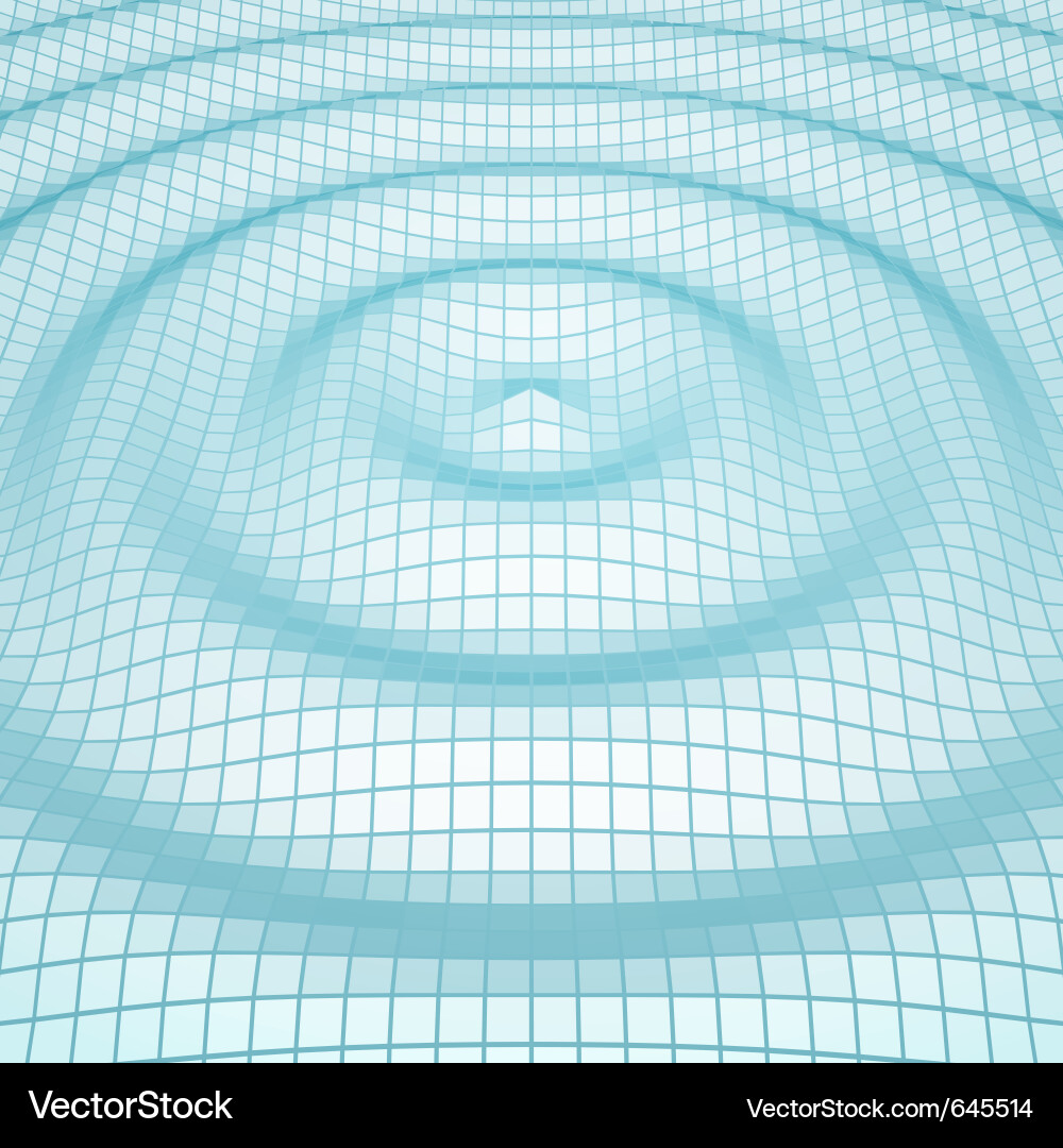 Dynamic 3D Blue Wave Pattern vector image