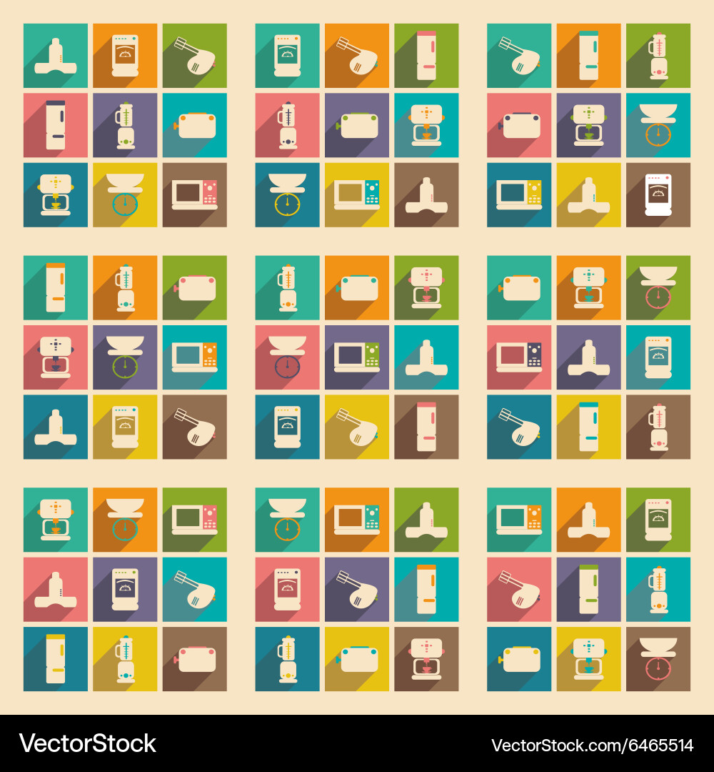 Flat with shadow concept and mobile application Vector Image