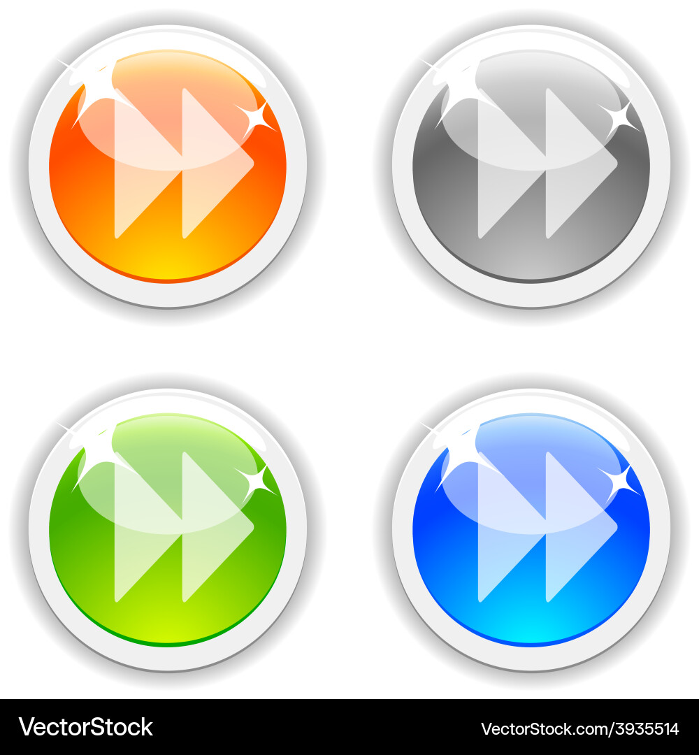 Forward buttons Vector Image