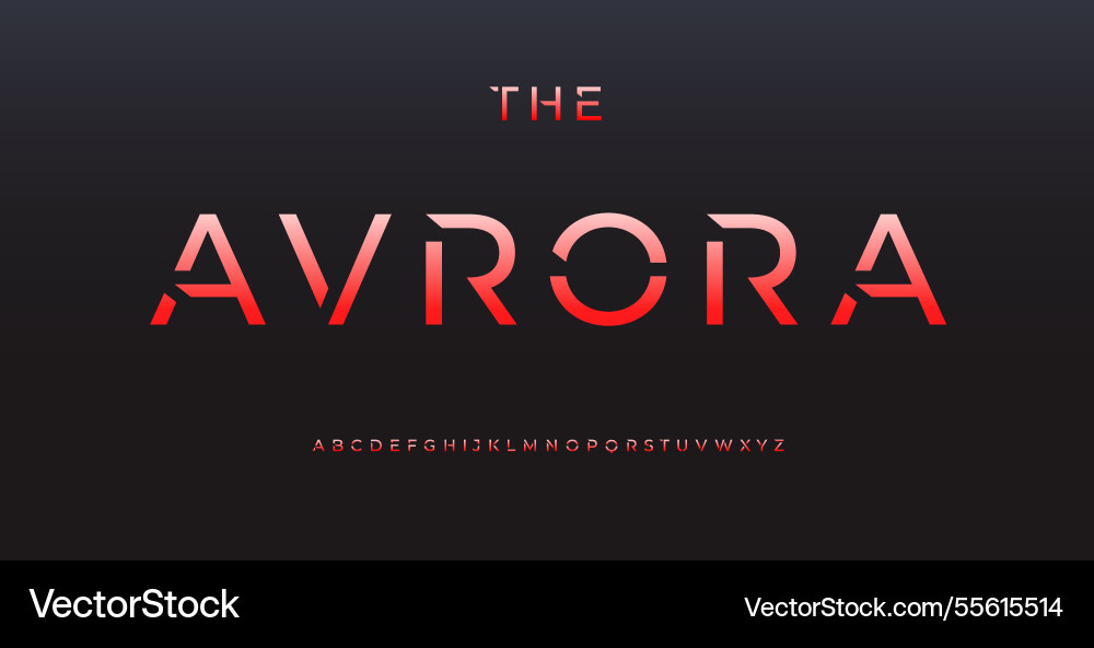 Futuristic sci-fi font angular geometric letters Futuristic sci-fi font angular geometric letters Vector Image