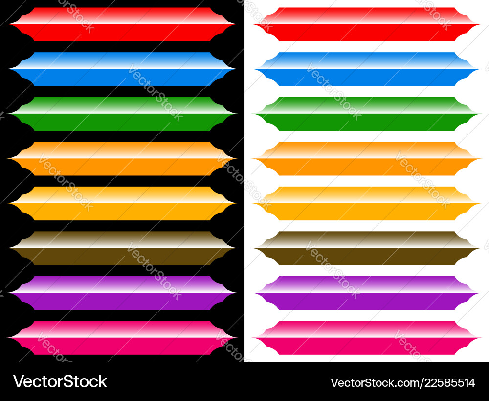 Plaque banner or button backgrounds with glossy Vector Image