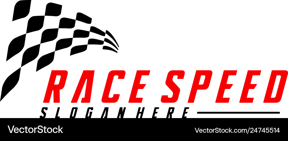 Race flag design concepts icon speed simple Race flag design concepts icon speed simple Vector Image