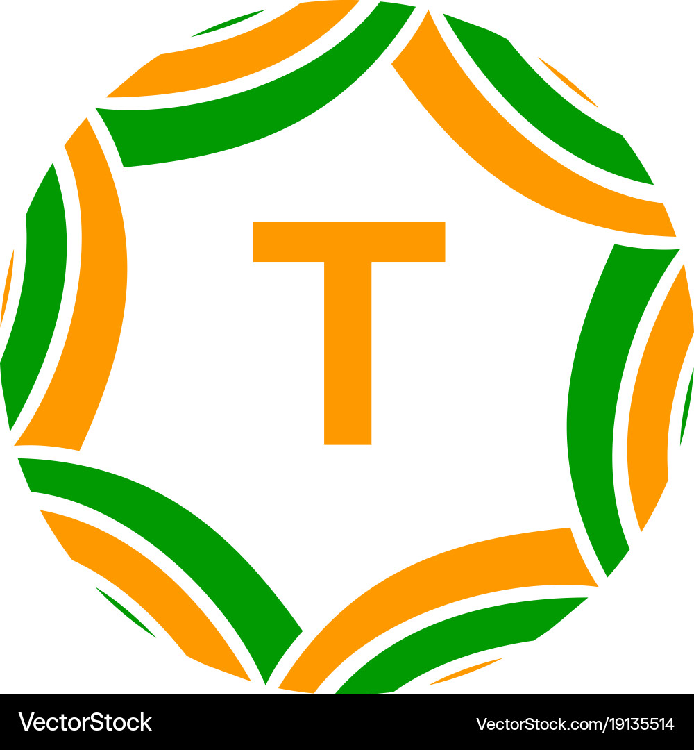 Ribbon infinite initial t Vector Image