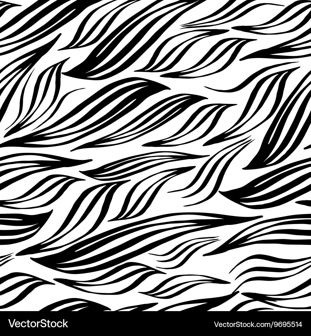 Sketched abstract lines seamless pattern hand Vector Image