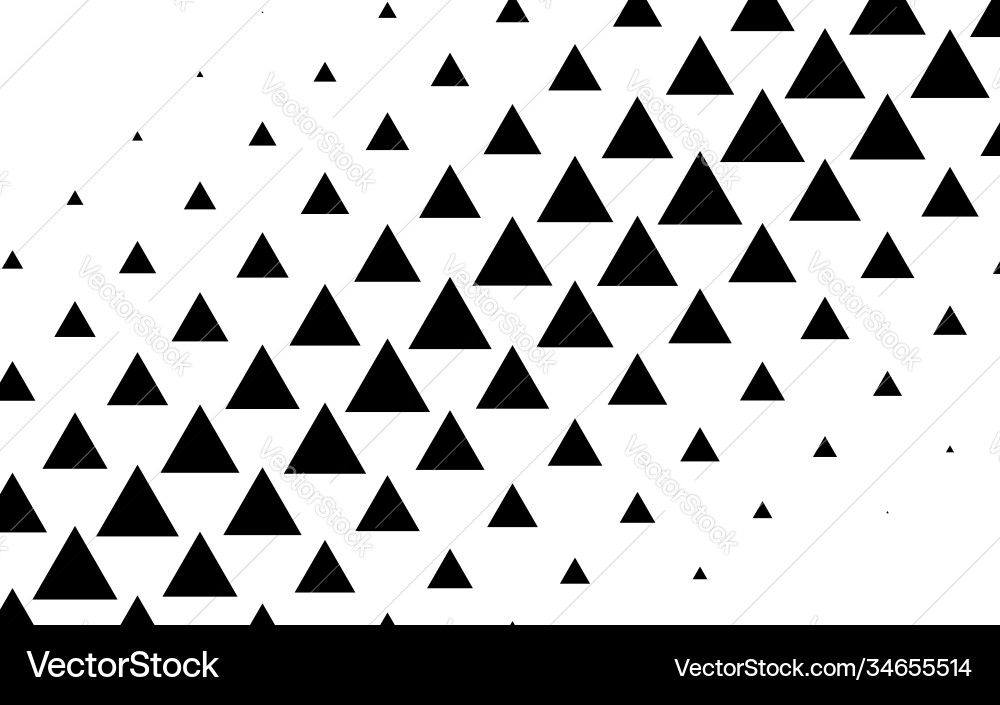 Triangles halftone triangle geometric background Vector Image