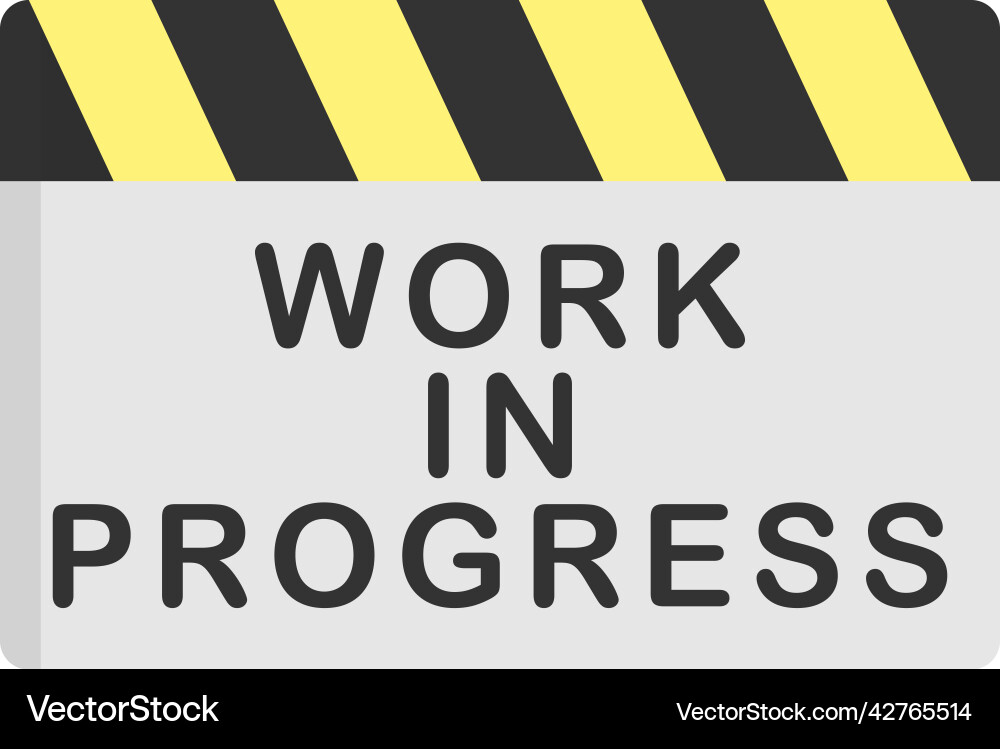 Work in progress icon design template Vector Image