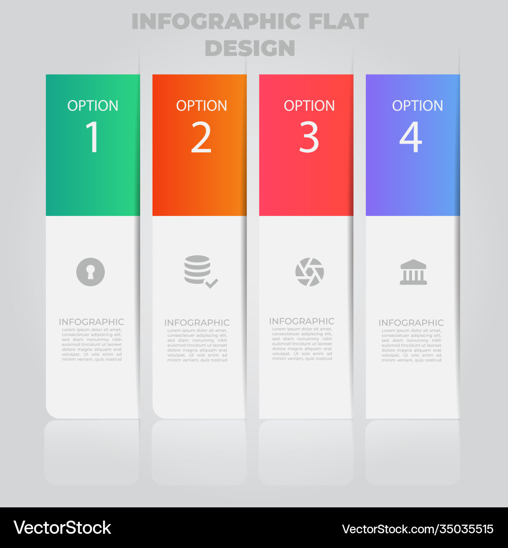 Business data visualization process chart Vector Image