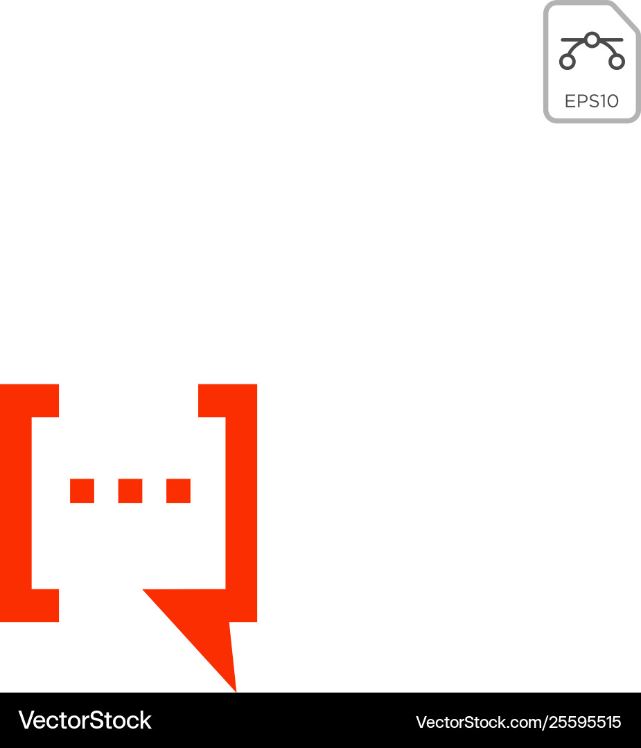 Chat message speech conversation logo or icon Vector Image